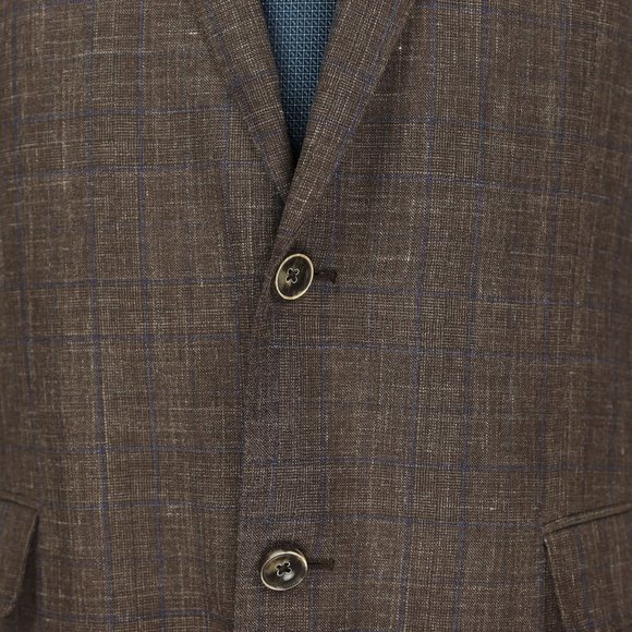 J. Hilburn Vitale Barberis Canonico Wool Cotton Linen Silk Blend Sport Coat 40R - Picture 3 of 12
